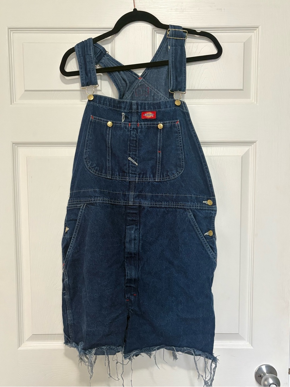 Dickies cut-off denim overalls